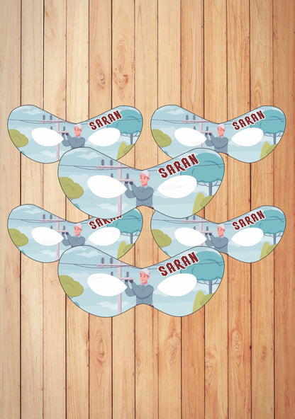 Electrician Theme  Personalized Eye Mask