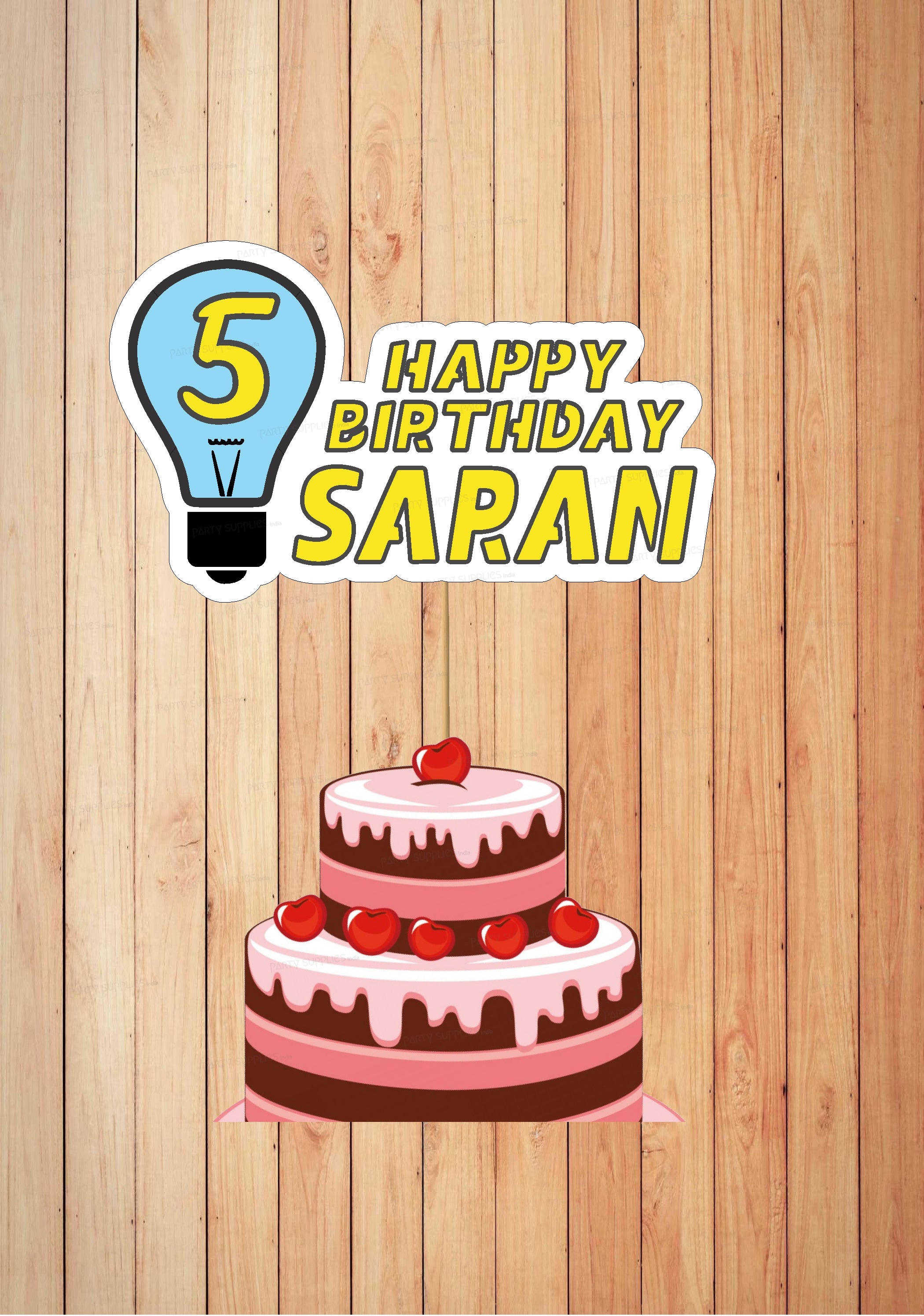 Electrician Theme Customized Cake Topper