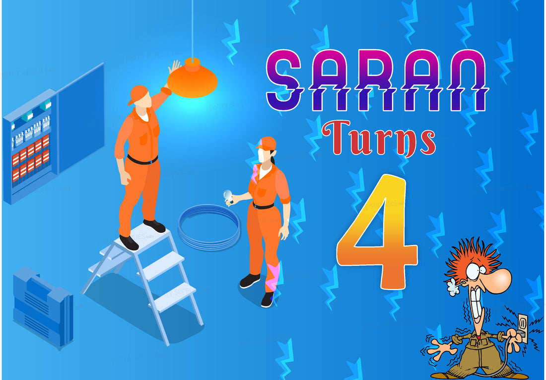 Electrician Theme Backdrop