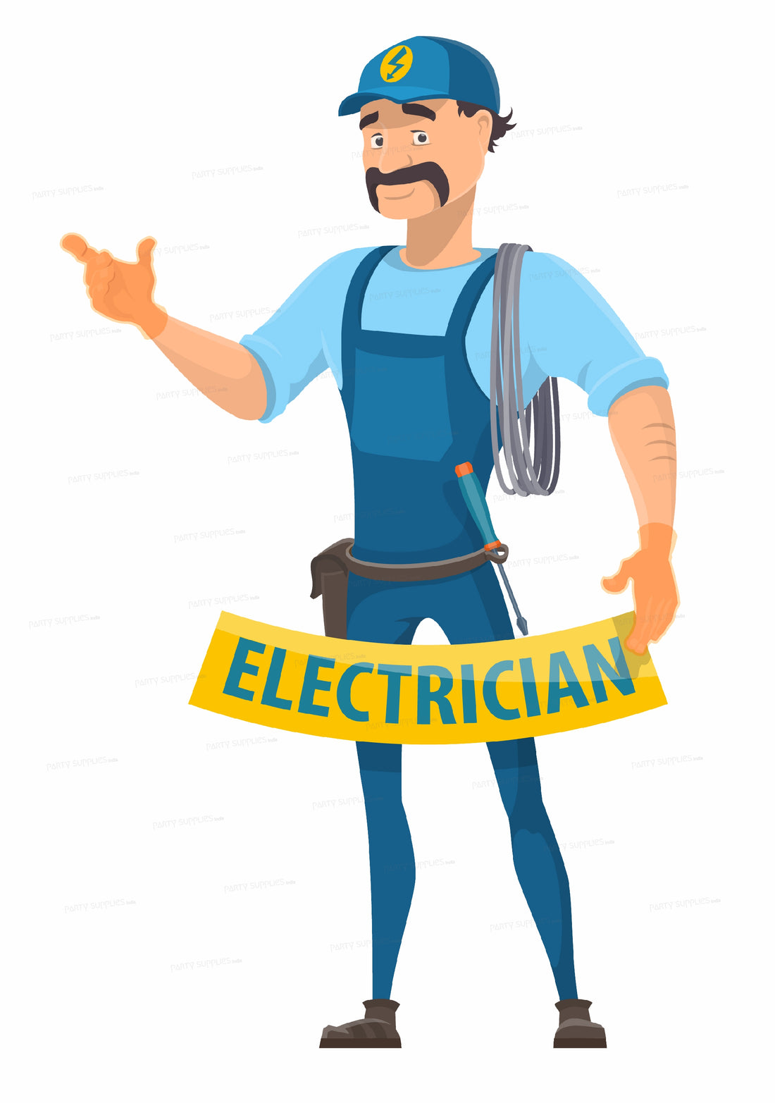 Electrician Theme Cutout ELC-01