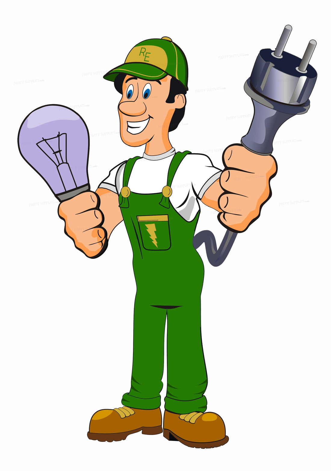 Electrician Theme Cutout ELC-06