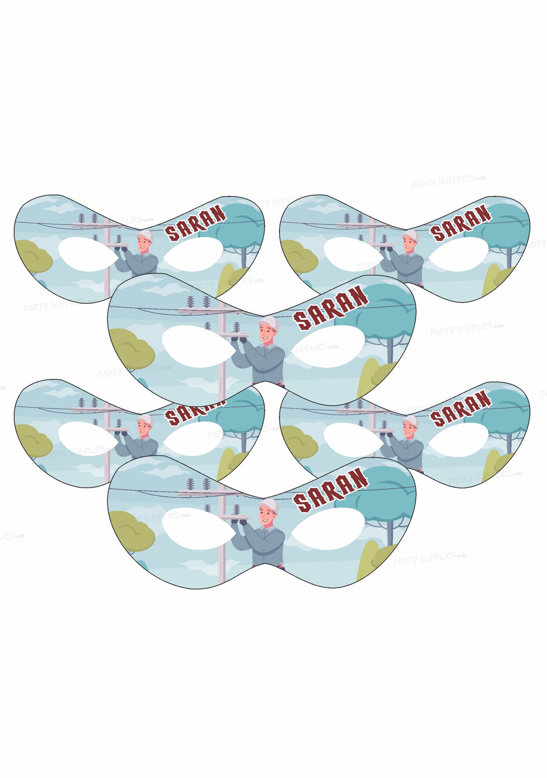 Electrician Theme Personalized Eye Mask