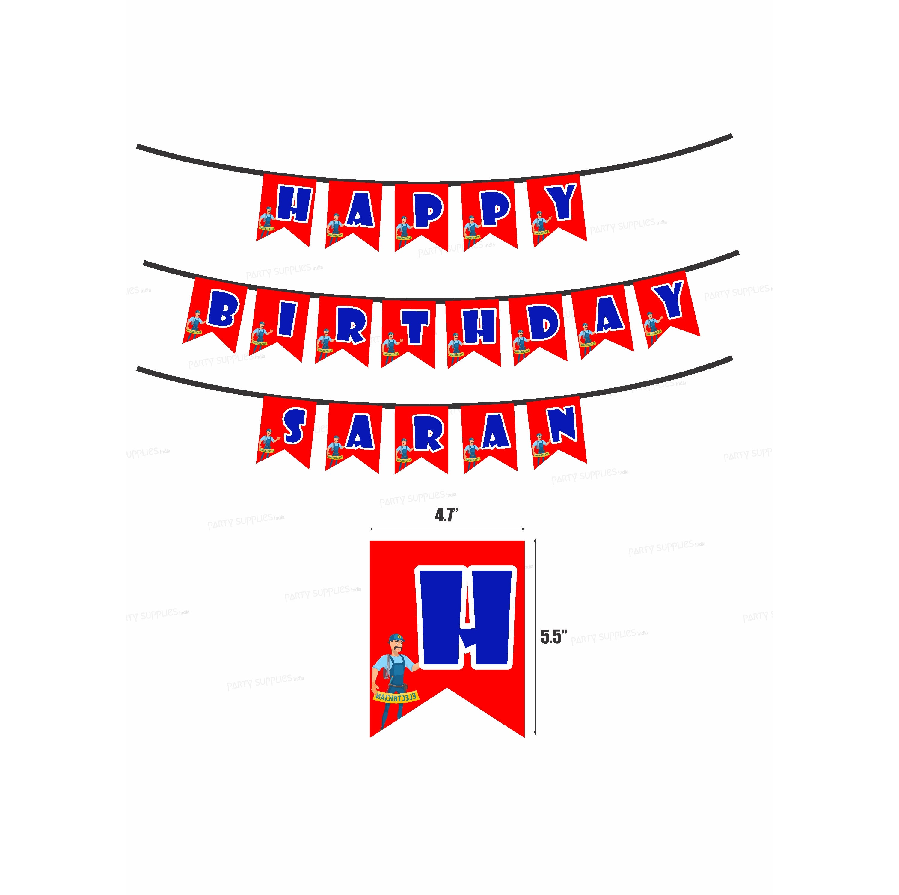 Electrician Theme Personalized  Hanging