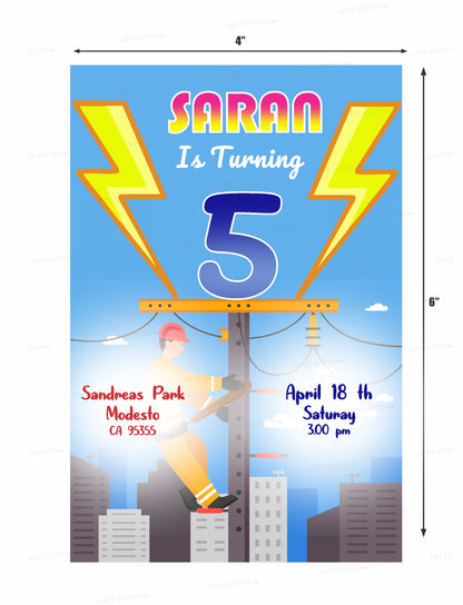 Electrician Themes Invite