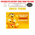 Emoji Theme Thank You Card - image 1 of 3 | Party Supplies India