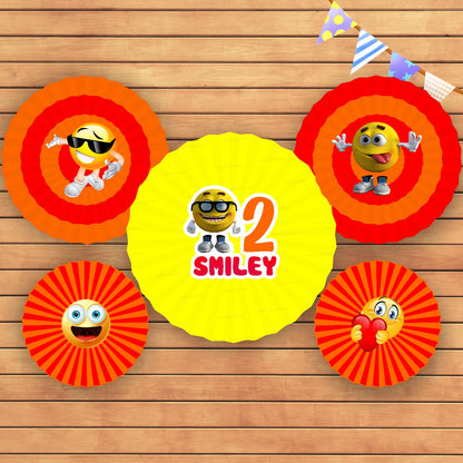 Emoji Theme Paper Fan