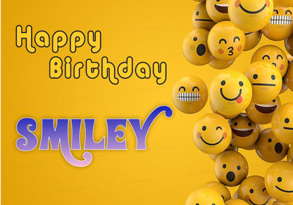 Emoji Theme Customized Backdrop