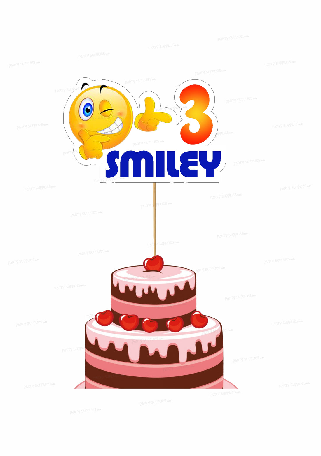 Emoji Theme Cake Topper