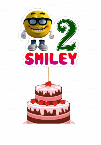 Emoji Theme Customized Cake Topper