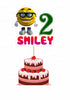 Emoji Theme Customized Cake Topper - image 1 of 3 | Party Supplies India