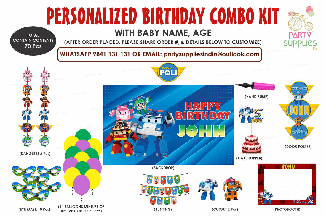 Robo Poli Theme Exclusive Combo Kit