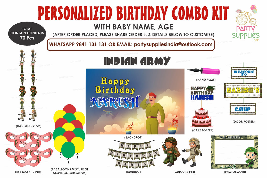 Military Theme Exclusive Combo Kit