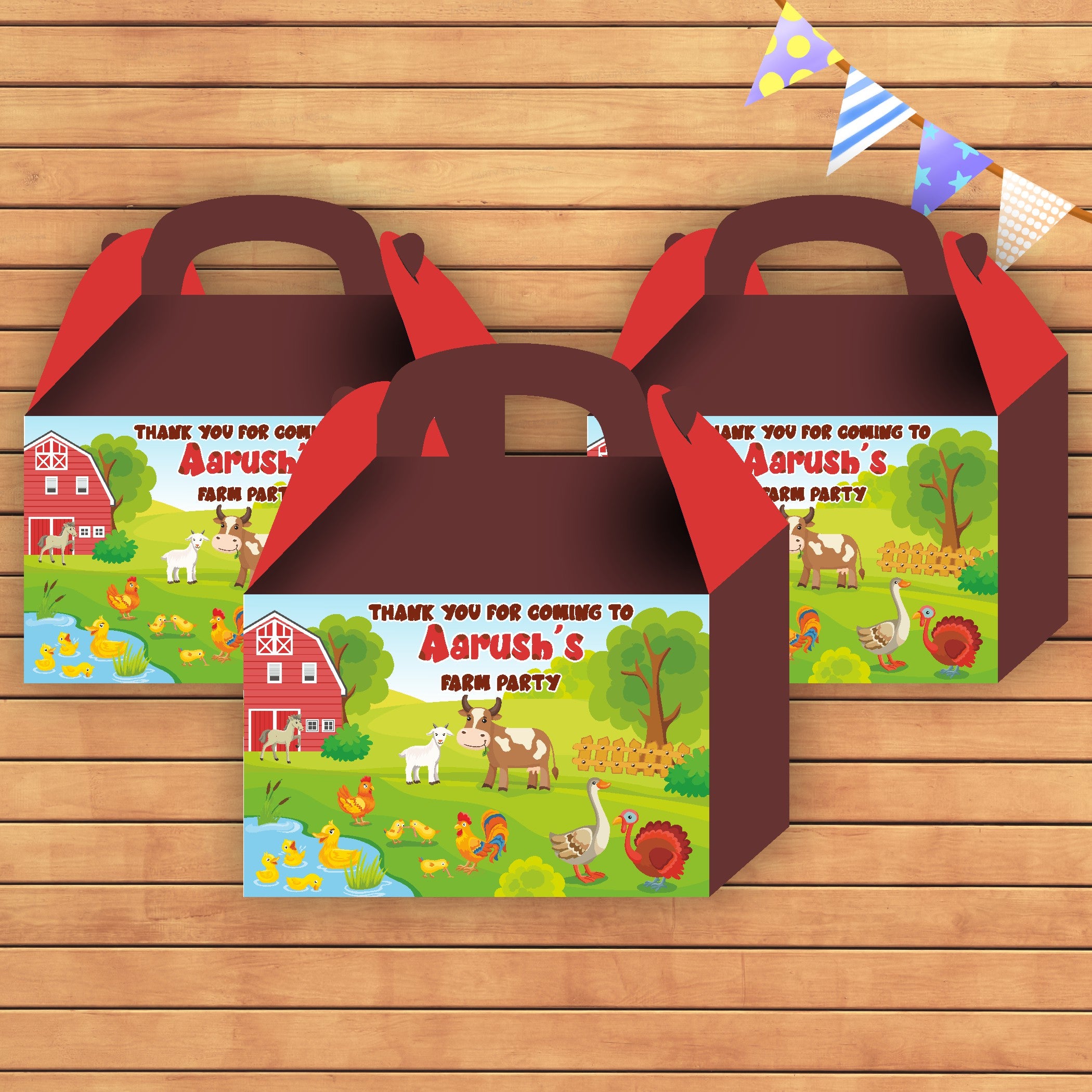 PSI Farm theme Goodie Return Gift Boxes