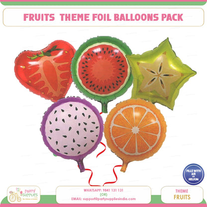 PSI Fruits Theme Foil Balloons Pack