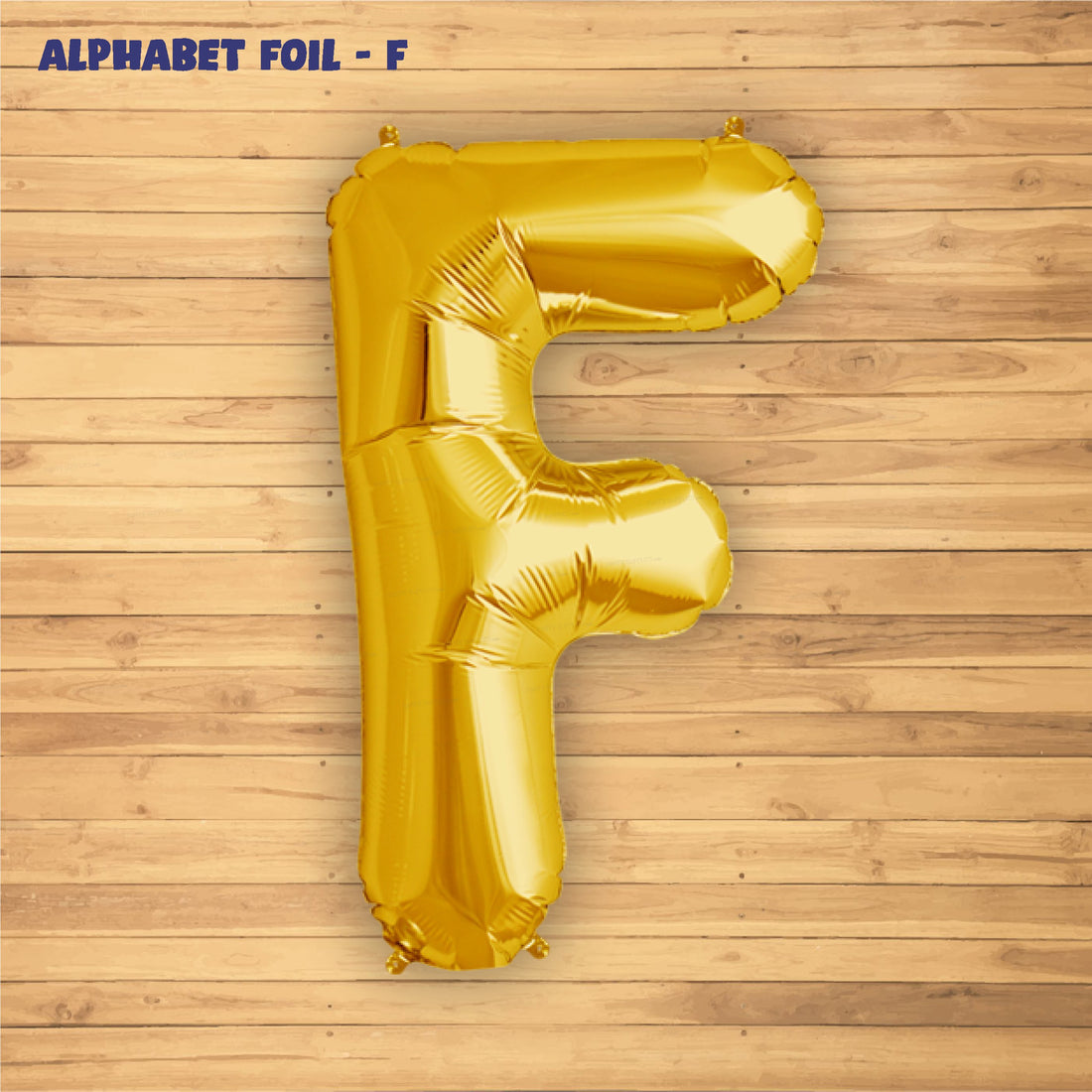 Alphabet F Premium Gold Foil Balloons