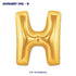 Alphabet H Premium Gold Foil Balloons - image 1 of 4 | Party Supplies India