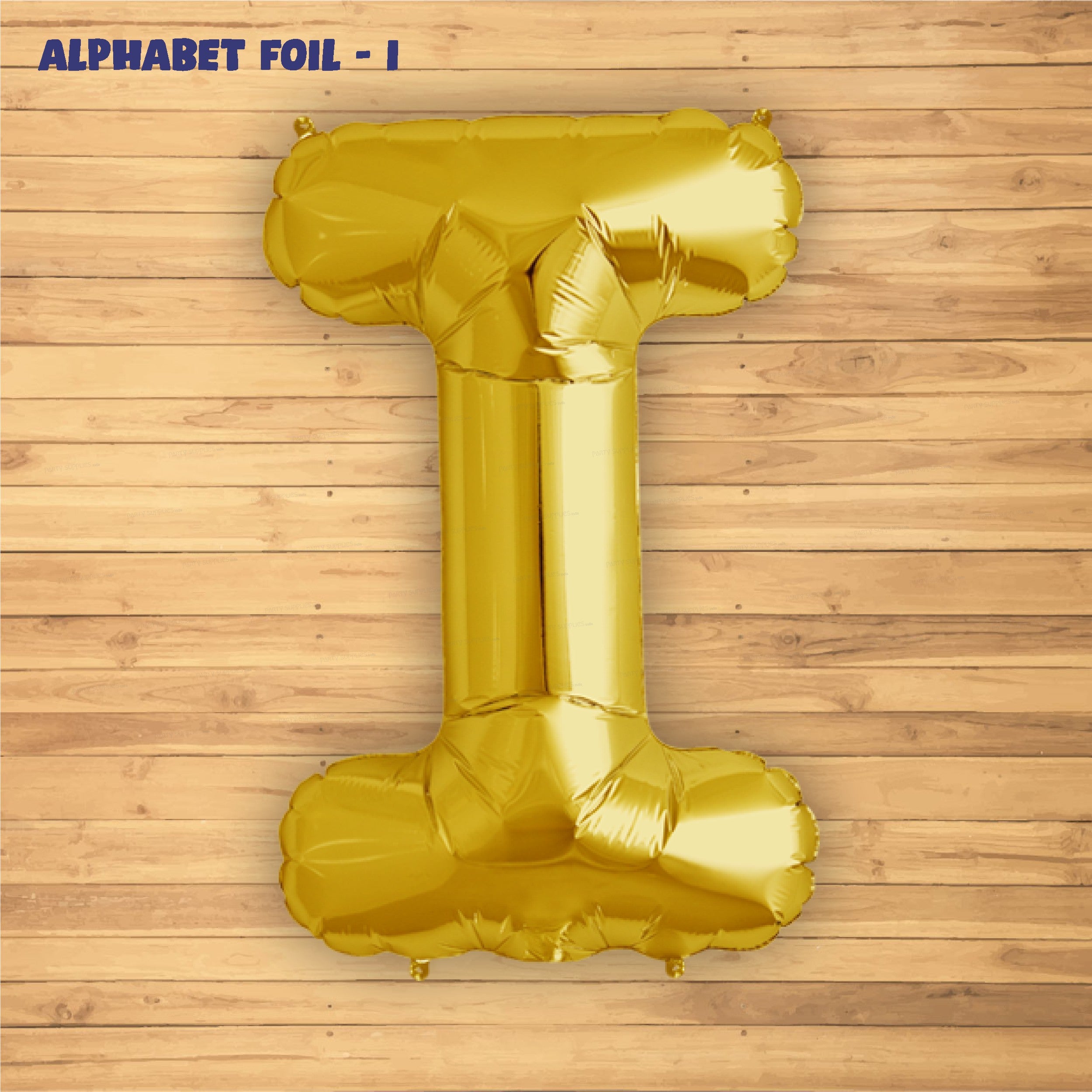 Alphabet I Premium Gold Foil Balloons