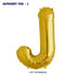 Alphabet J Premium Gold Foil Balloons - image 1 of 4 | Party Supplies India