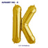 Alphabet K Premium Gold Foil Balloons - image 1 of 4 | Party Supplies India