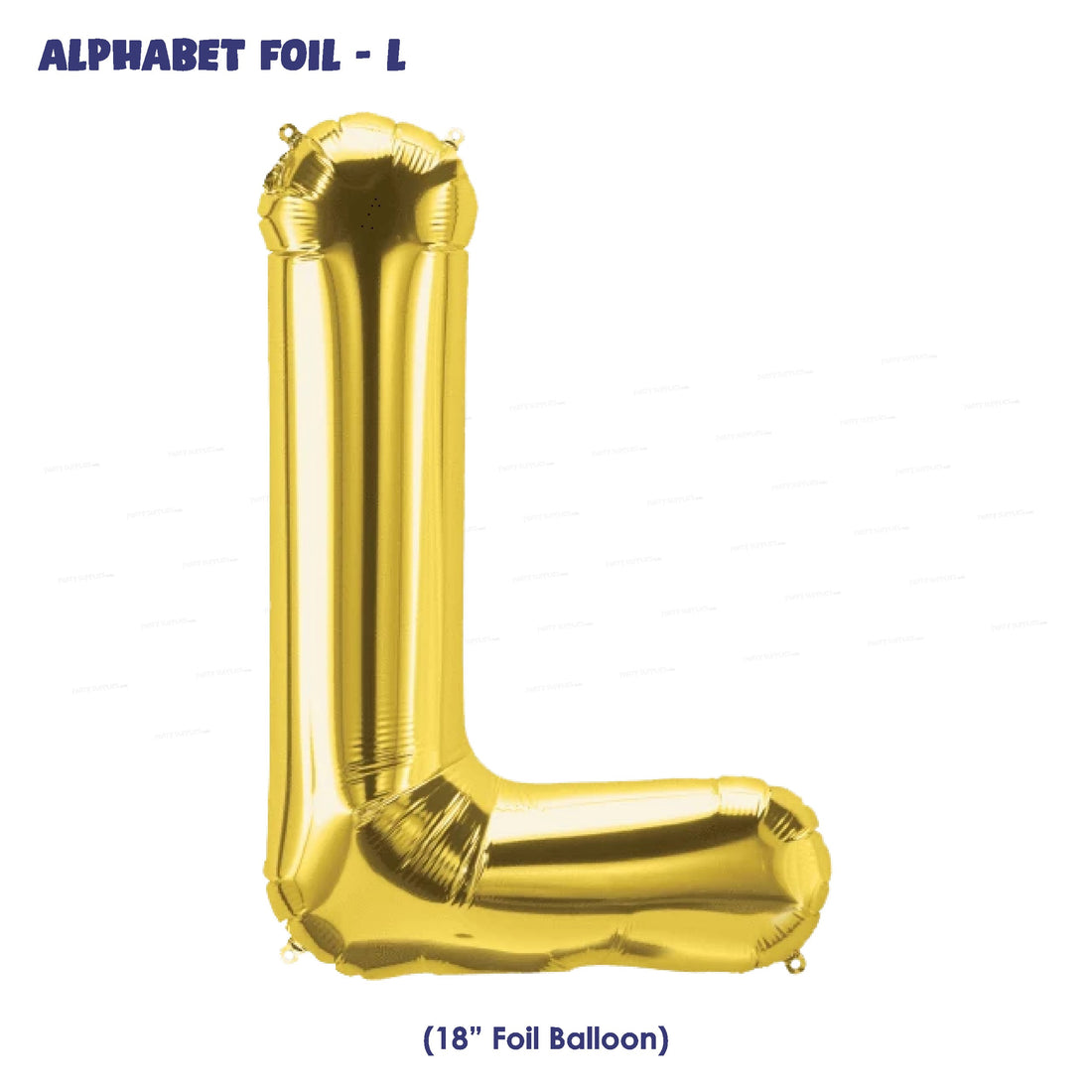 Alphabet L Premium Gold Foil Balloons
