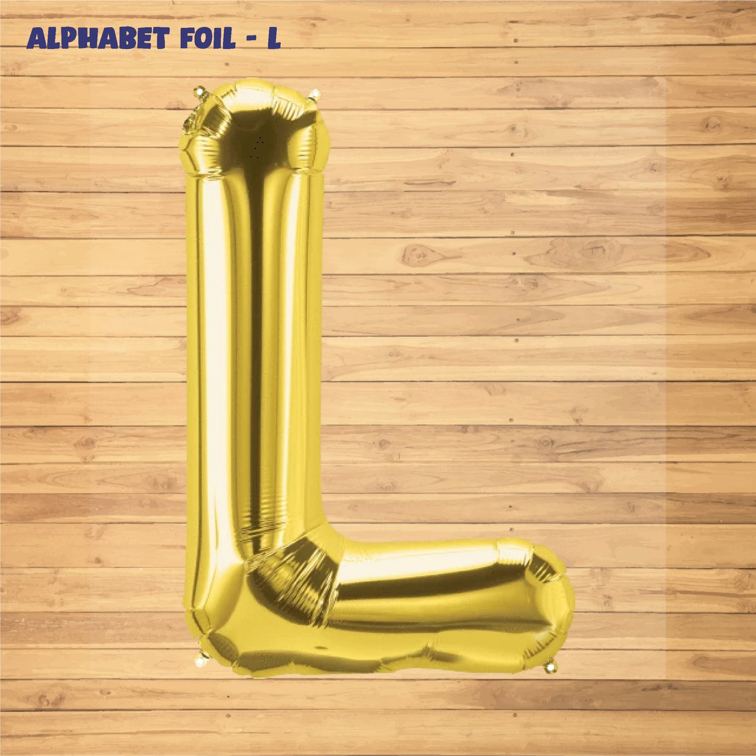 Alphabet L Premium Gold Foil Balloons
