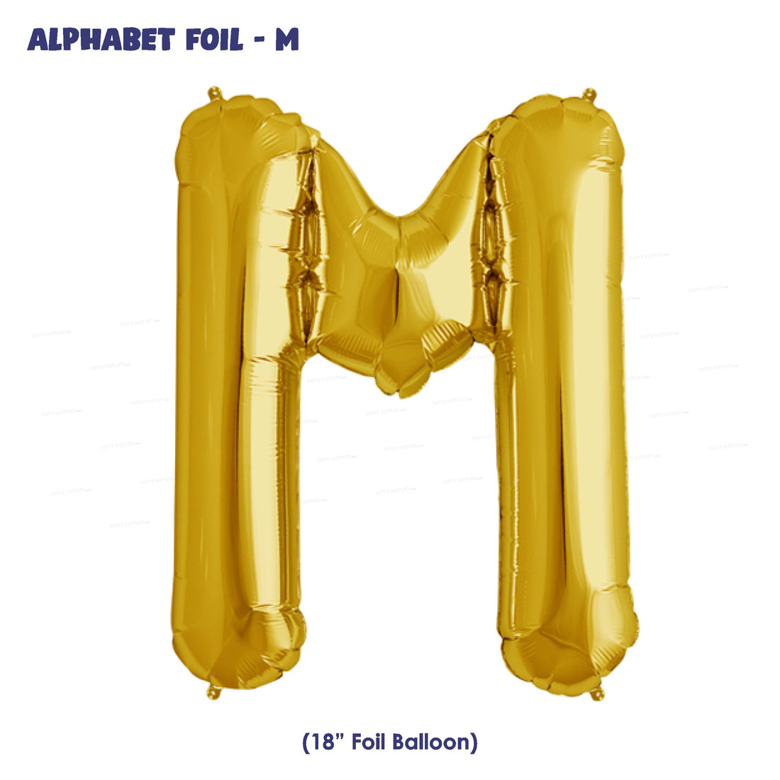Alphabet M Premium Gold Foil Balloons