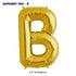 Alphabet B Premium Gold Foil Balloons - image 1 of 4 | Party Supplies India