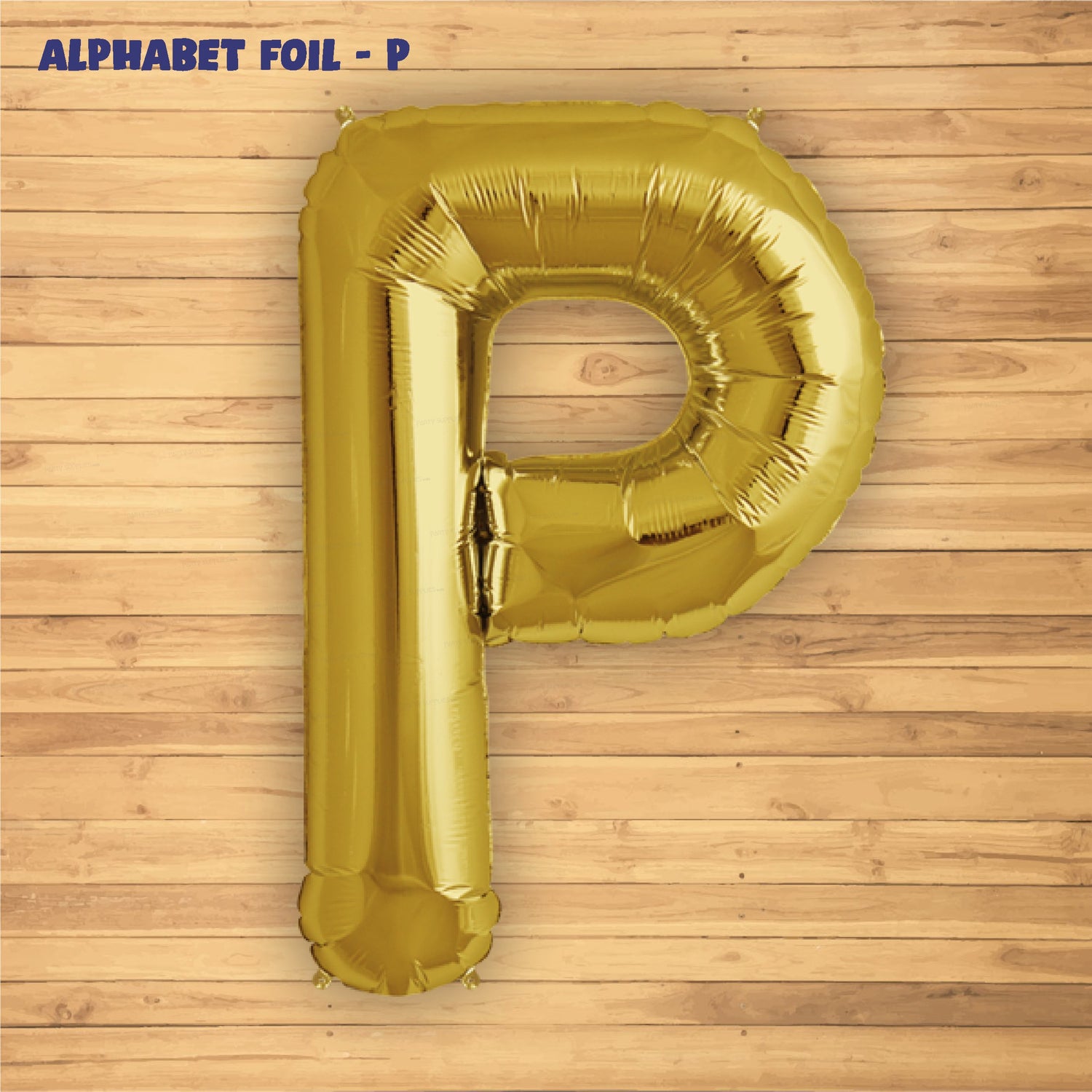 Alphabet P Premium Gold Foil Balloon