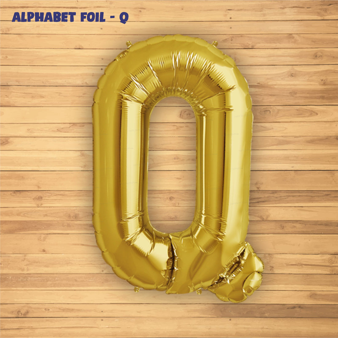 Alphabet Q Premium Gold Foil Balloon