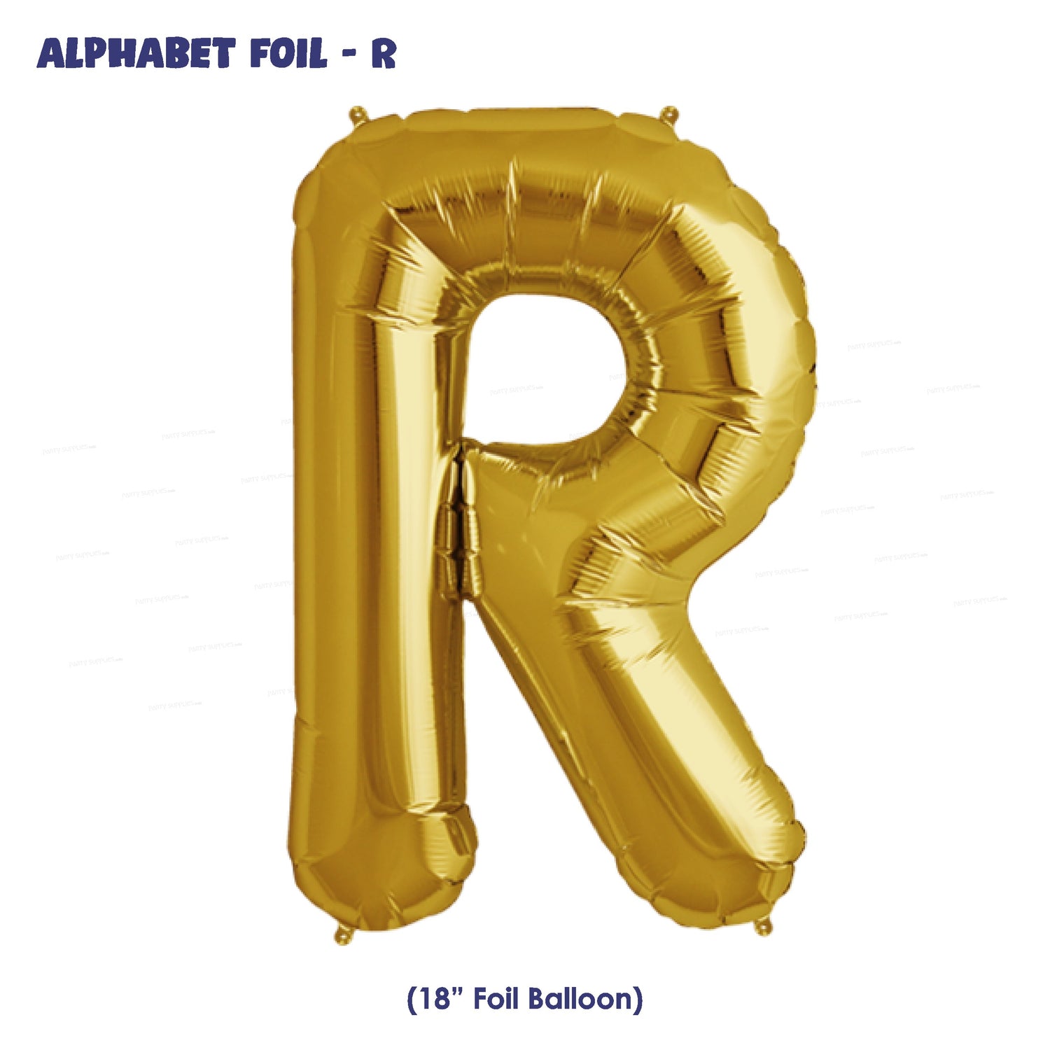 Alphabet R Premium Gold Foil Balloon