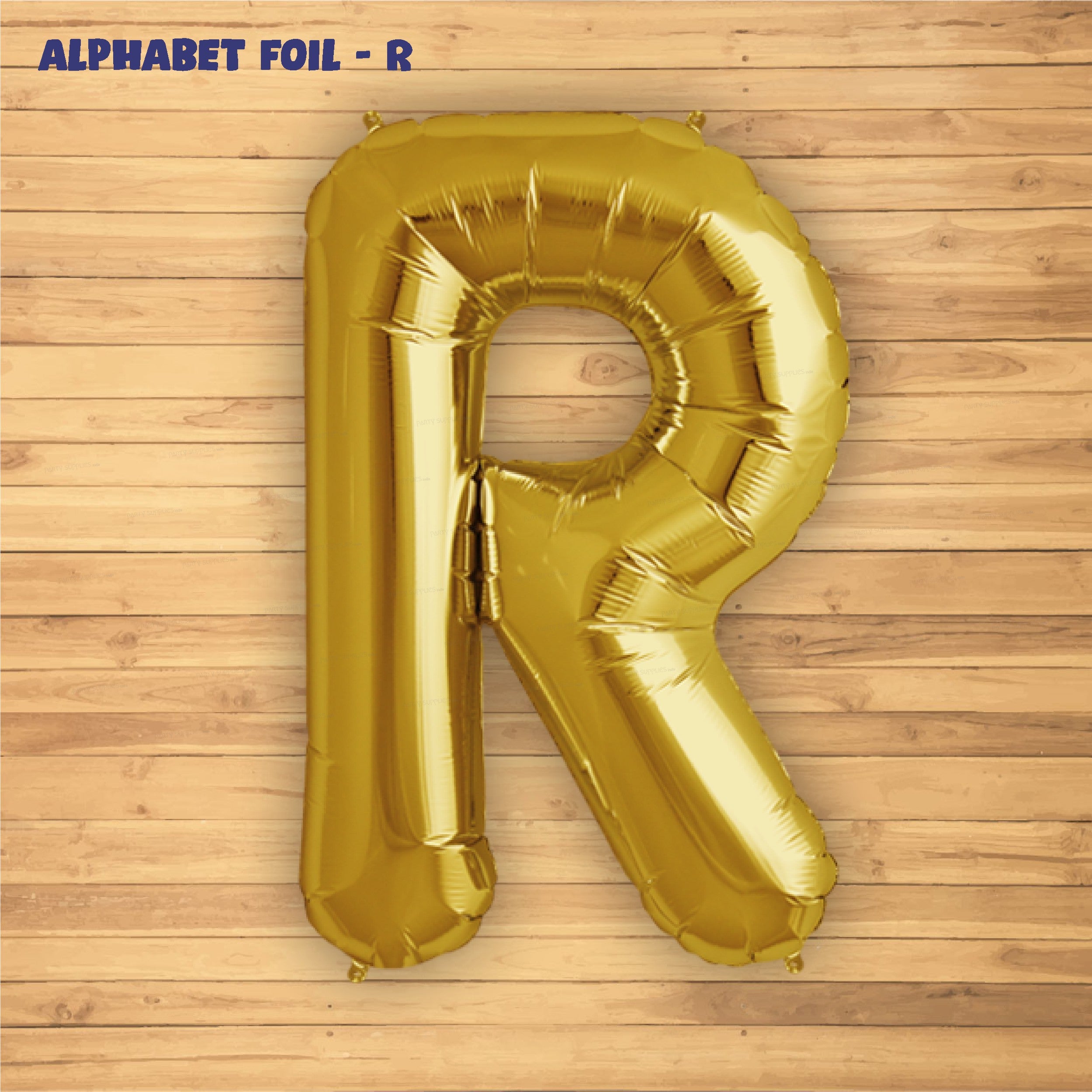 Alphabet R Premium Gold Foil Balloon | Birthday Party Supplies Online ...