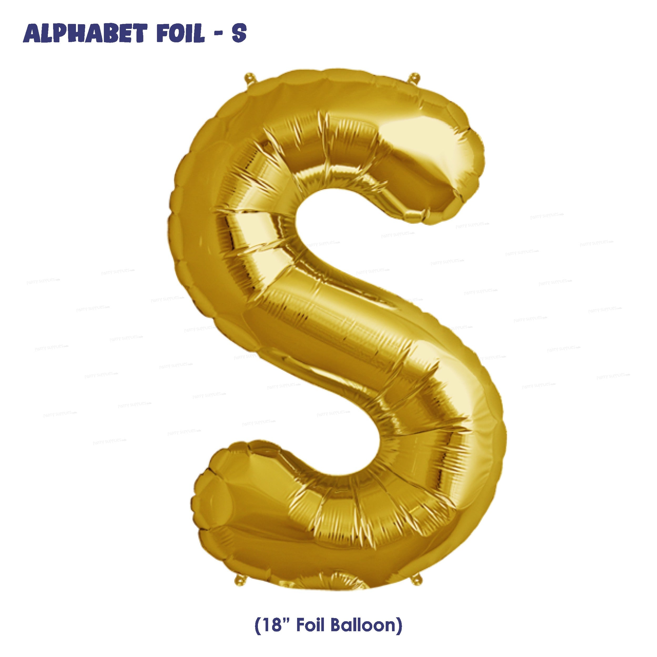 Alphabet S Premium Gold Foil Balloon
