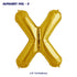 Alphabet X Premium Gold Foil Balloon - image 1 of 4 | Party Supplies India