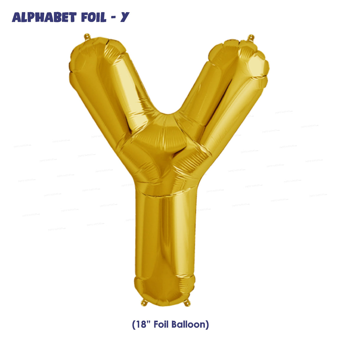 Alphabet Y Premium Gold Foil Balloon