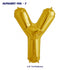 Alphabet Y Premium Gold Foil Balloon - image 1 of 4 | Party Supplies India