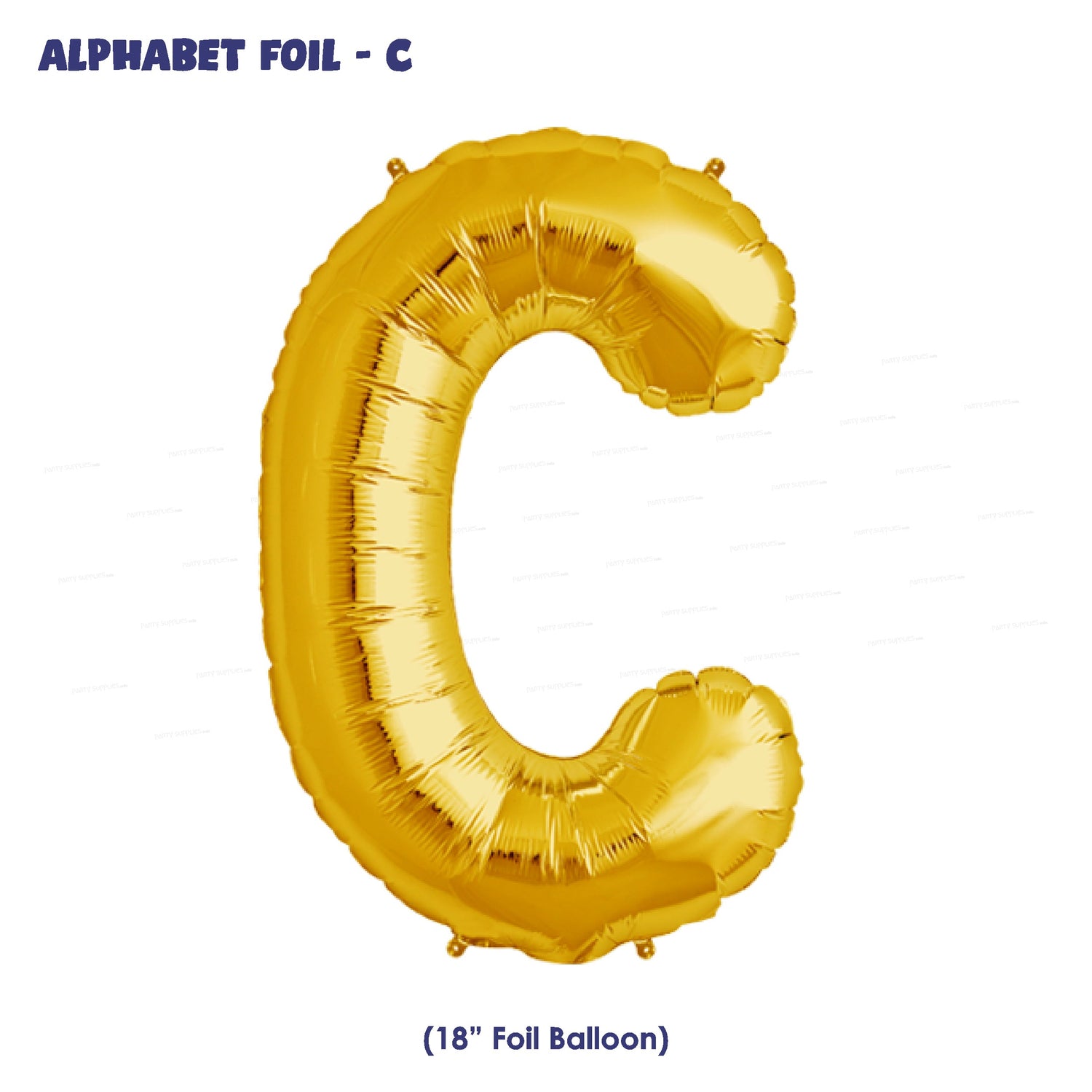 Alphabet C Premium Gold Foil Balloons