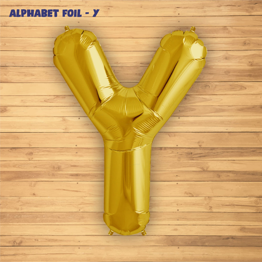 Alphabet Y Premium Gold Foil Balloon