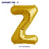 Alphabet Z Premium Gold Foil Balloon - image 1 of 4 | Party Supplies India
