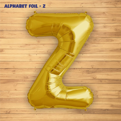 Alphabet Z Premium Gold Foil Balloon
