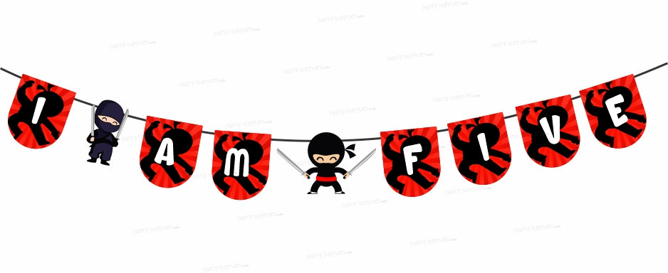 Ninja Theme Baby Age Hanging