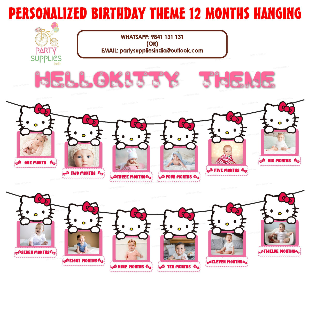 Hello Patsy Banner Hello Kitty Personalized Banner