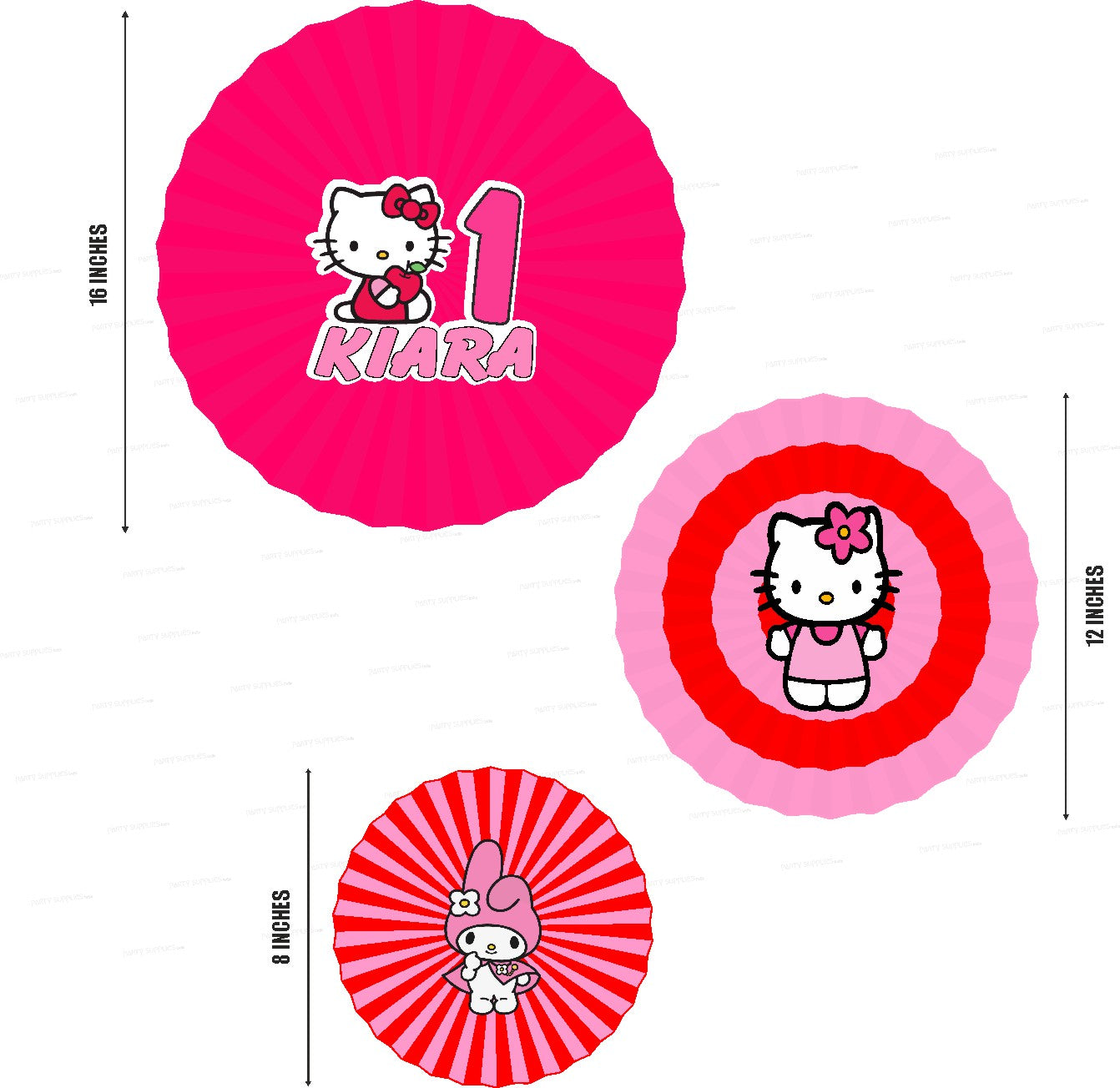 PSI Hello Kitty Theme Paper Fan