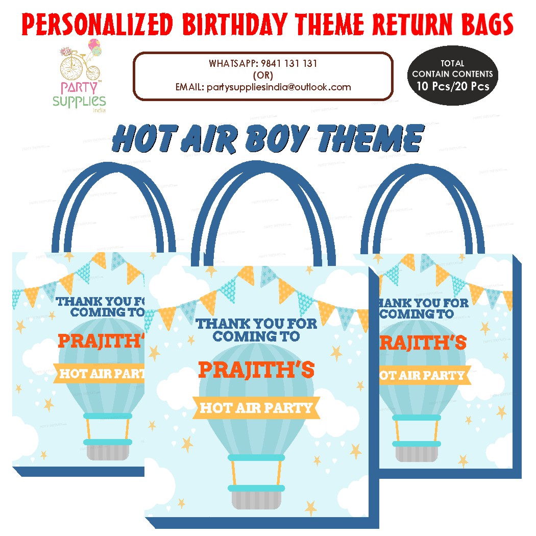 Hot Air Theme Boy Return Gift Bag
