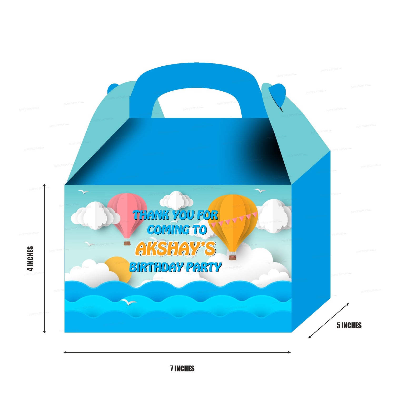 PSI Hot Air Boy theme Goodie Return Gift Boxes