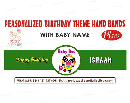 Baby Bus Theme Hand Band