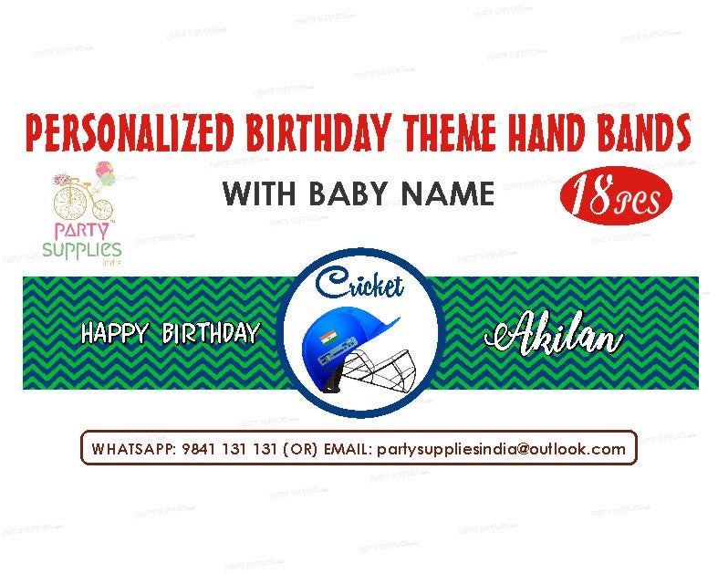 Cricket Theme Hand Band