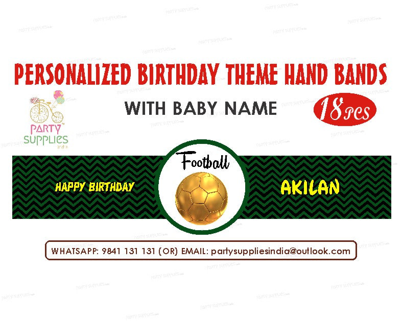 Football Theme Hand Band