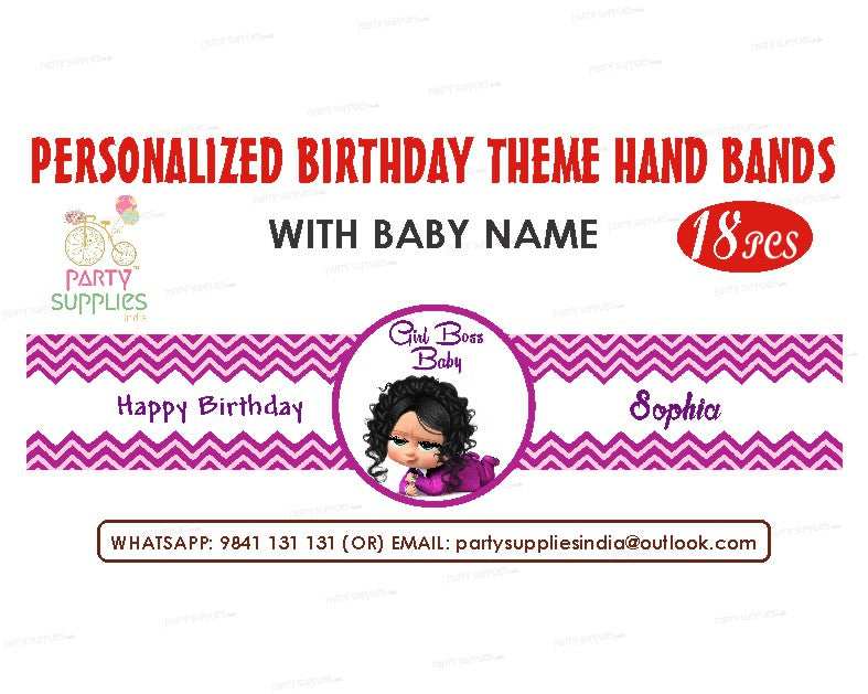 Girl Boss Baby Theme Hand Band