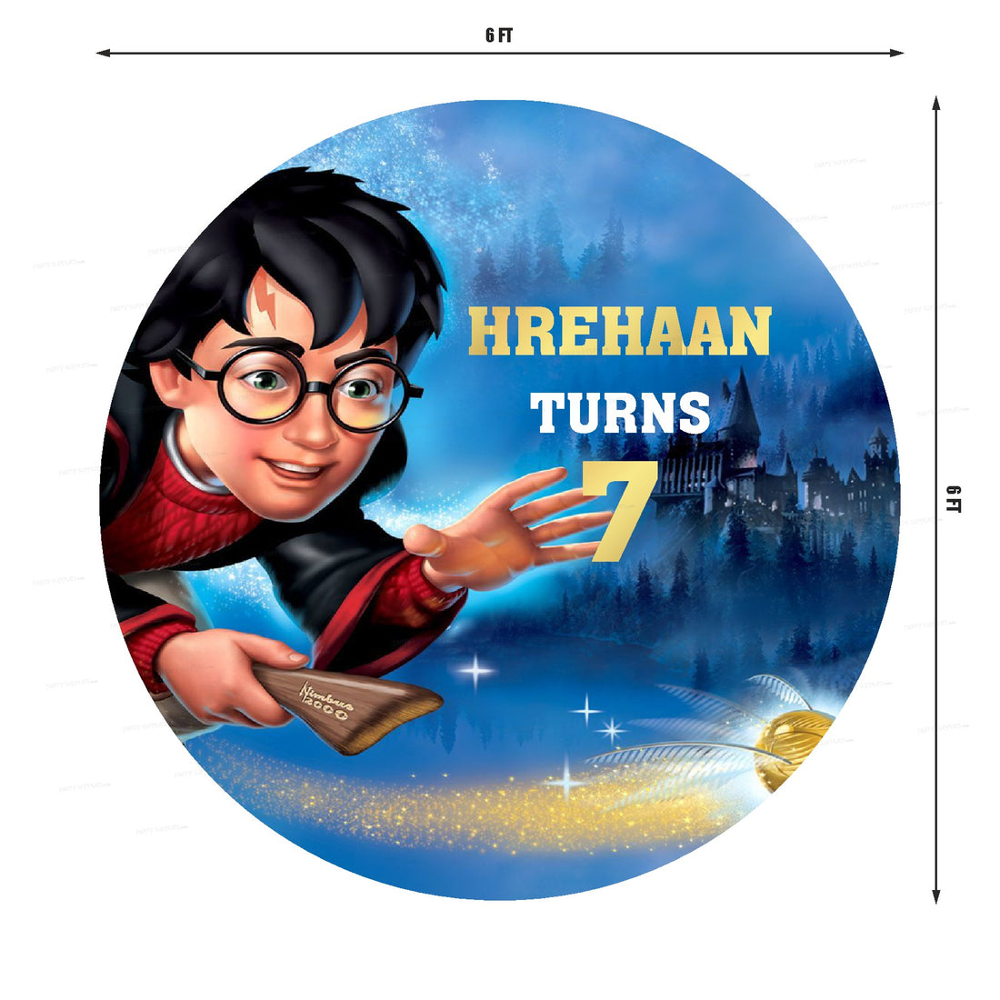Harry Potter Theme Customized Round  Backdrop
