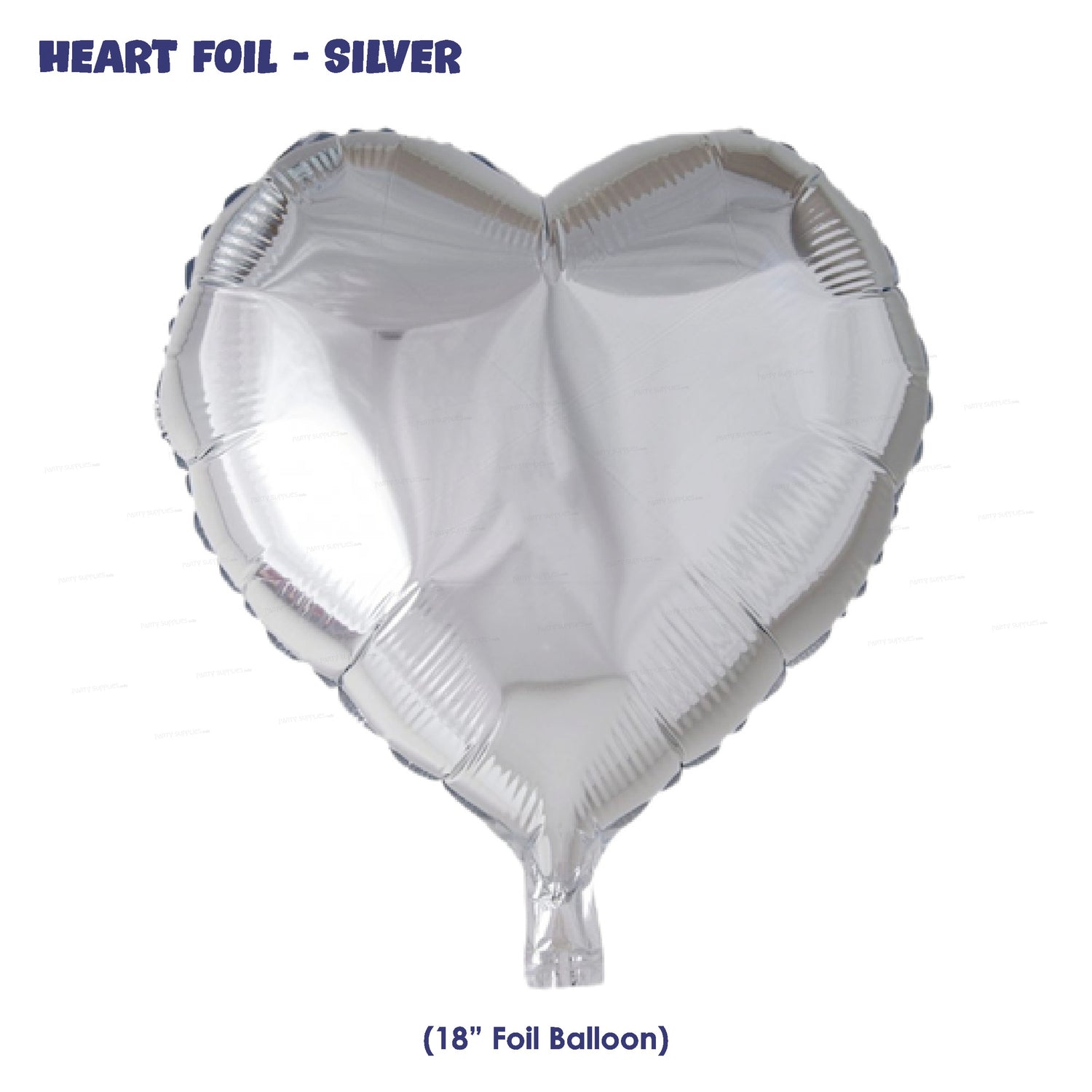 Heart Shape Premium Silver Foil Balloon